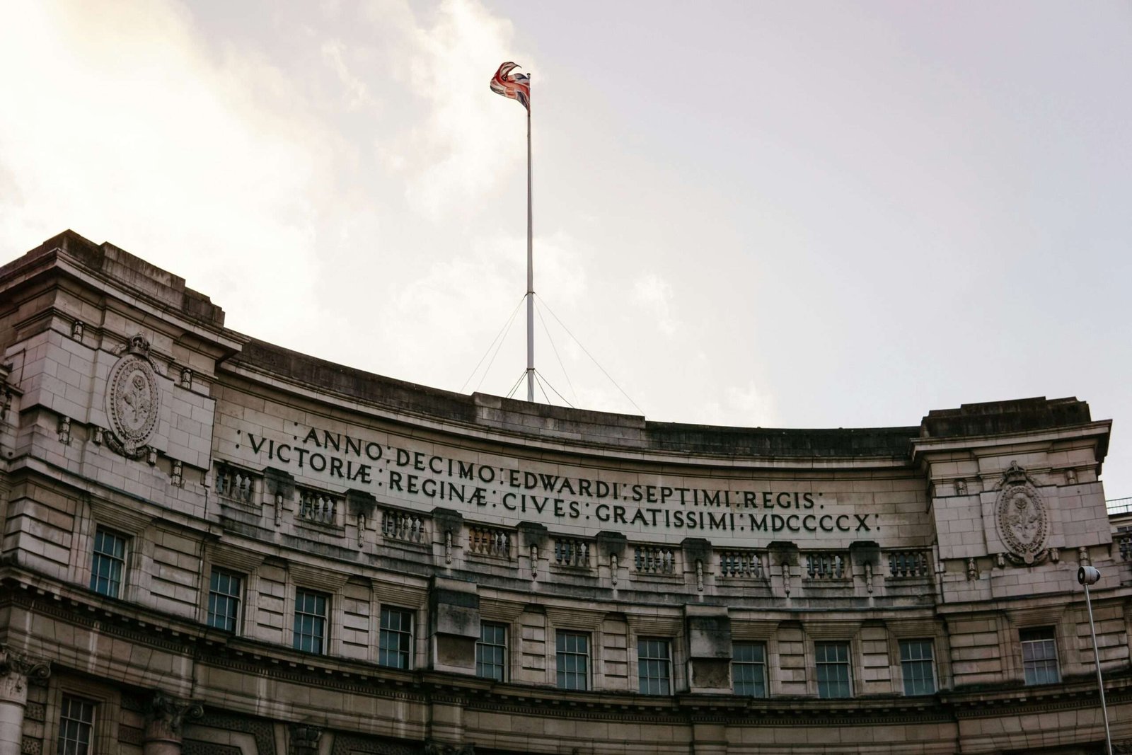 a flag on top of a building
