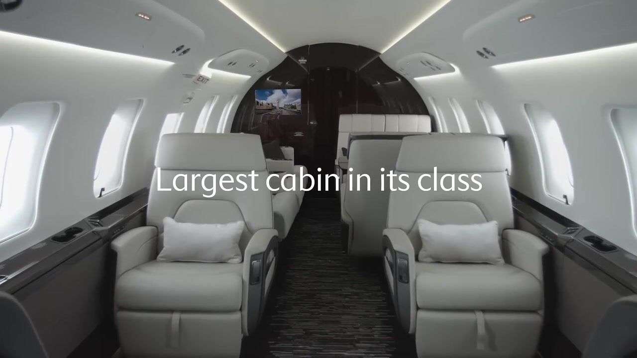 Bombardier Challenger 650 cabin interior