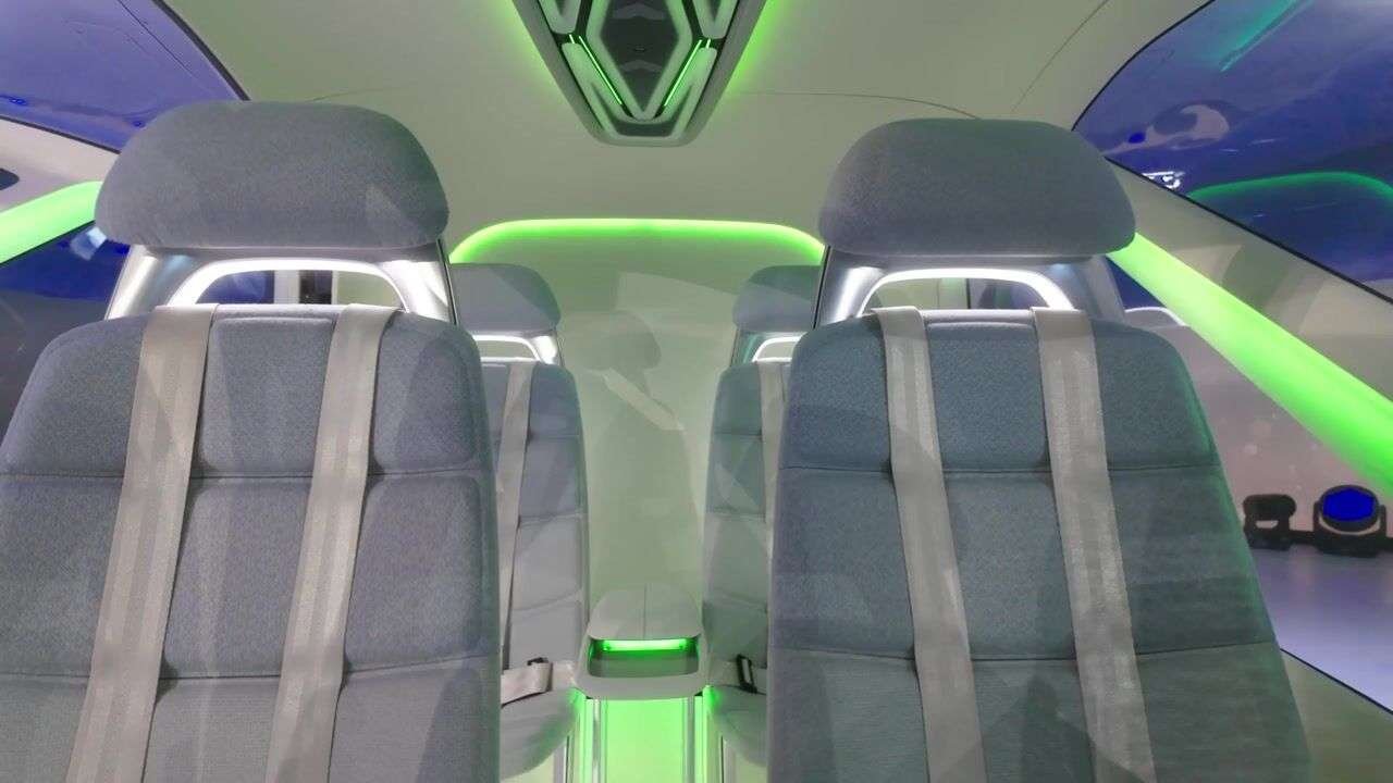 Inside the Supernal eVTOL S-A2 passenger cabin